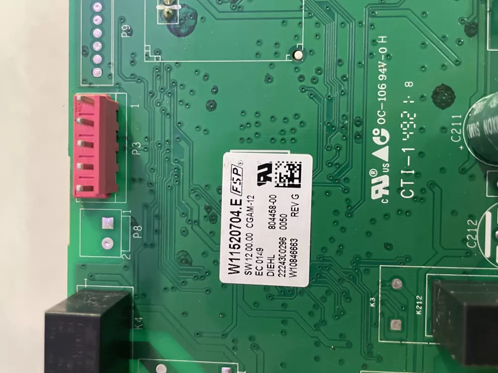 Whirlpool W11520704 Range Control Board AZ195743 | Wm991