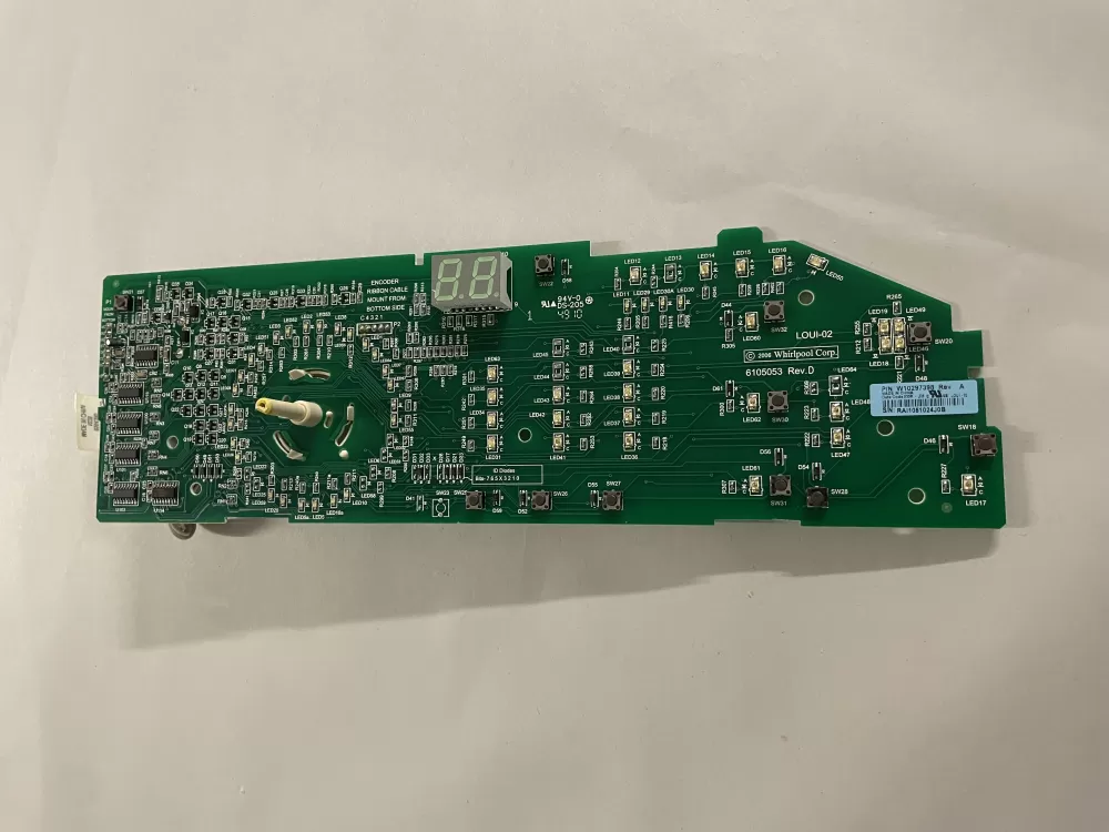 Whirlpool W10298622 W10297398 Washer Control Board