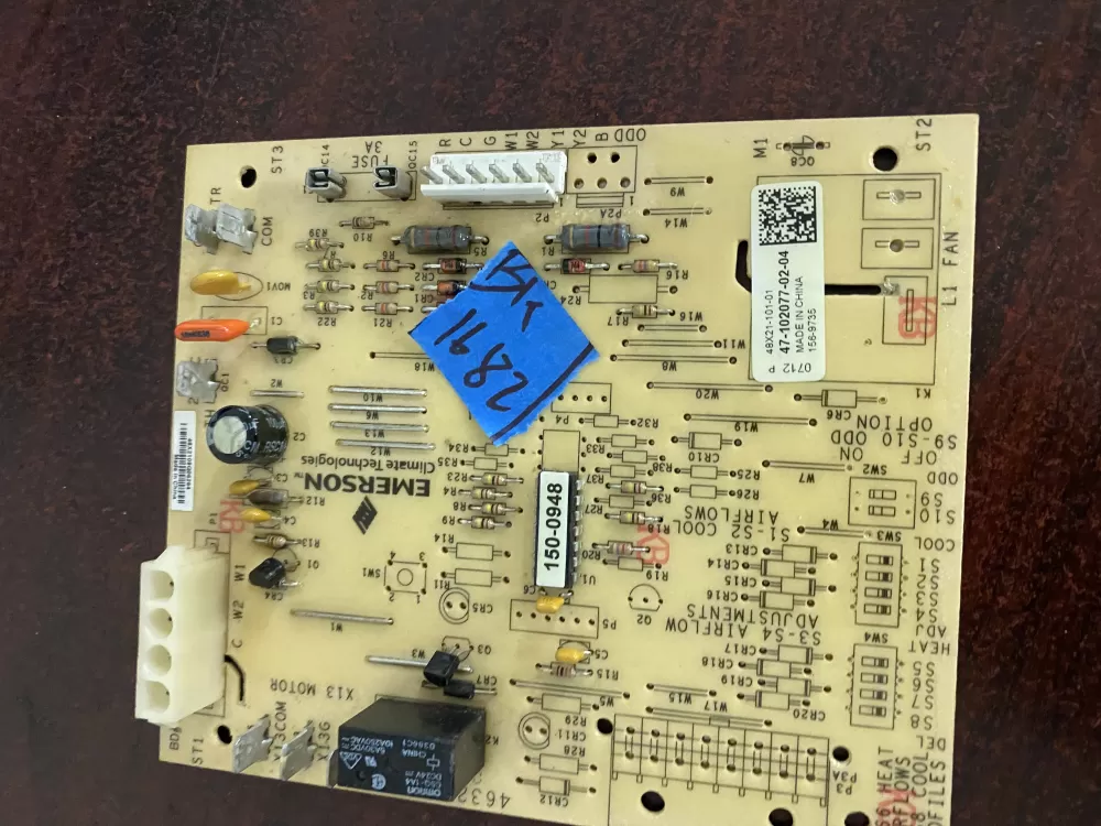 Rheem Air Handler Control Board 47-102077-02-04 156-9735 AZ32928 | BK1682
