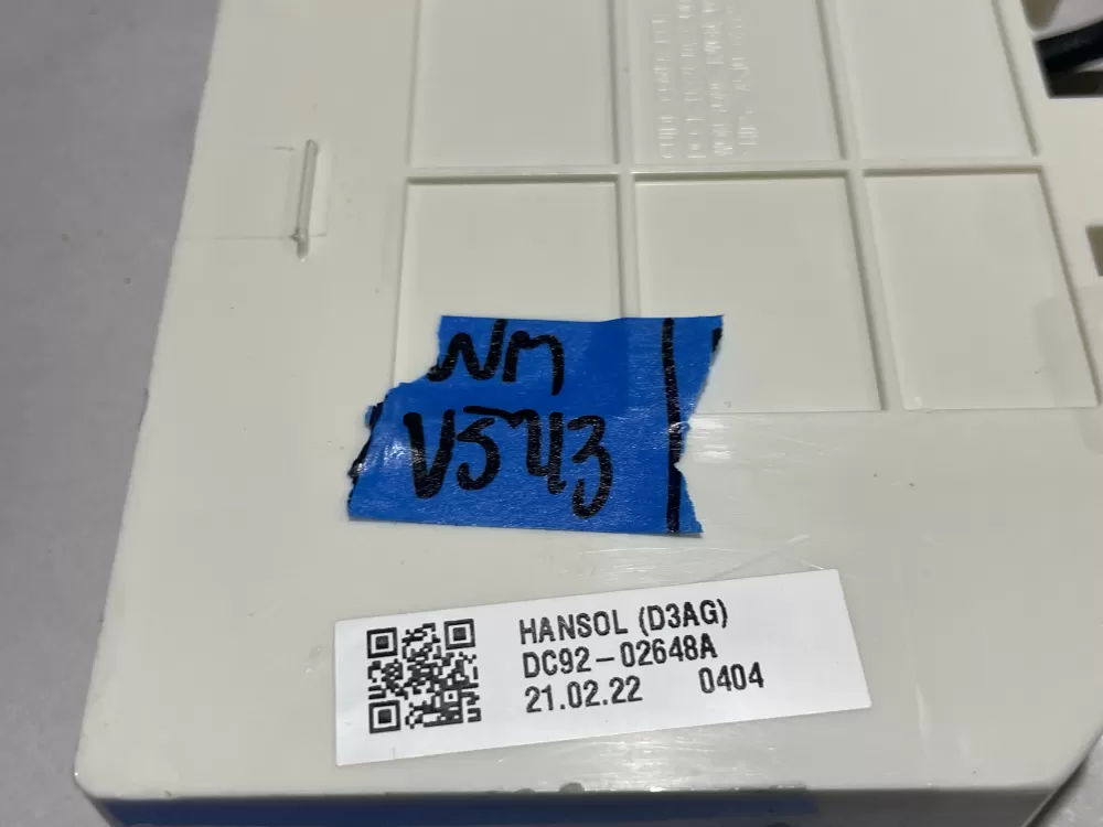 Samsung DC92-02648A Washer User Interface Control Board AZ140702 | Wmv543