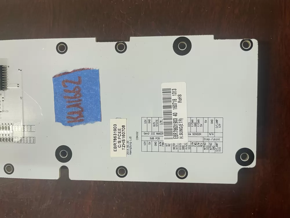 LG EBR78631903 Refrigerator Control Board Dispenser AZ47661 | KM1662