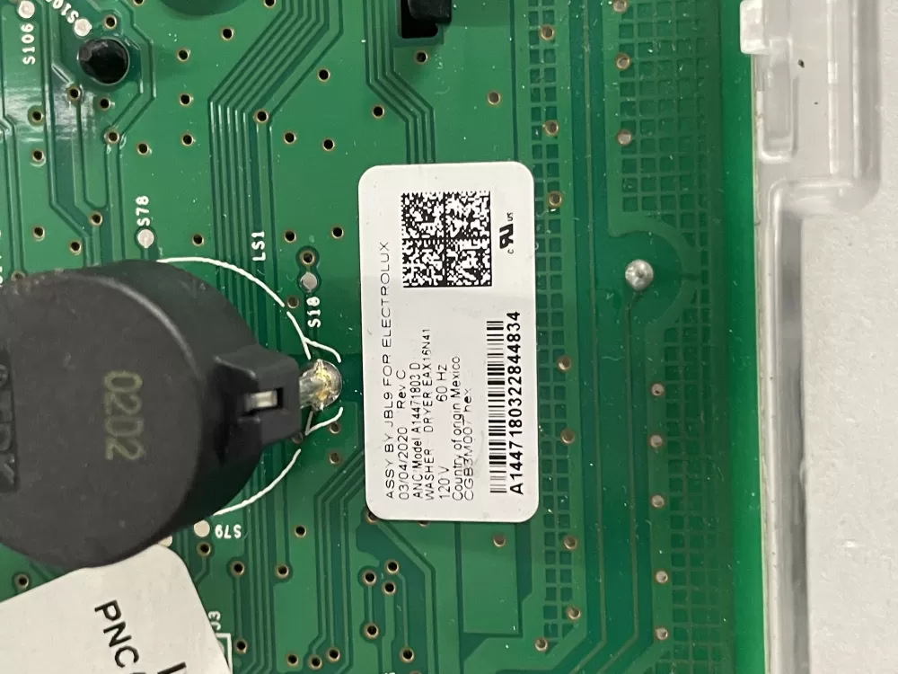 Electrolux Dryer Control Board 916062744 AZ142848 | KM2396