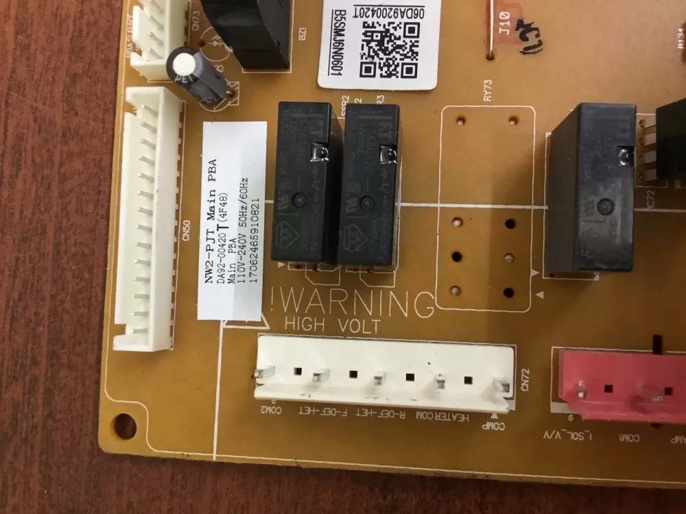 Samsung DA92 00420T DA9200420T Refrigerator Control Board AZ34904 | NR333