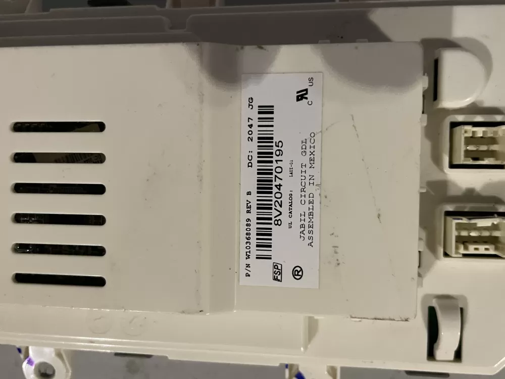 Whirlpool W10368089 Washer Control Board Lcd Display AZ34732 | Wm214