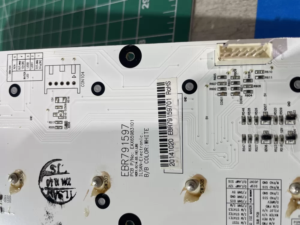 LG EBR79159701 Refrigerator Control Board Dispenser AZ188325 | Wm2364