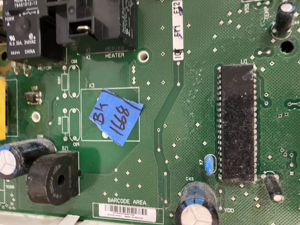 Whirlpool WP8546219 Dryer Control Board AZ31049 | BK1668