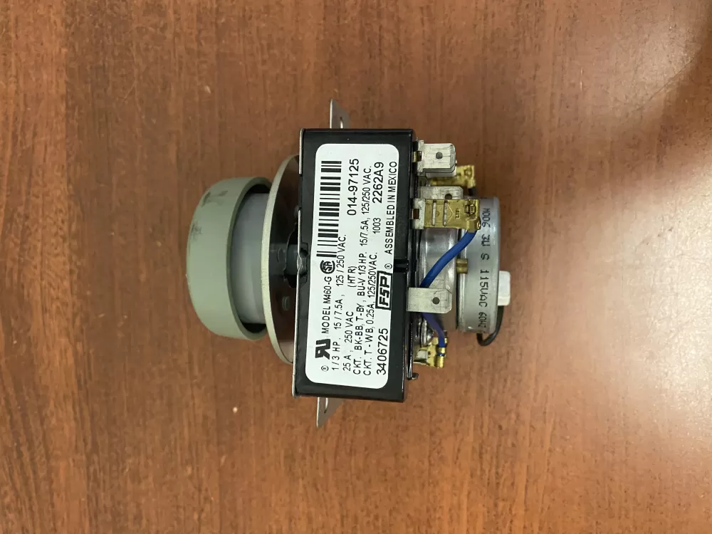 Whirlpool  Maytag  Amana  Crosley WP3406725  AP6008573  3406725  529121  PS11741713 Dryer Timer
