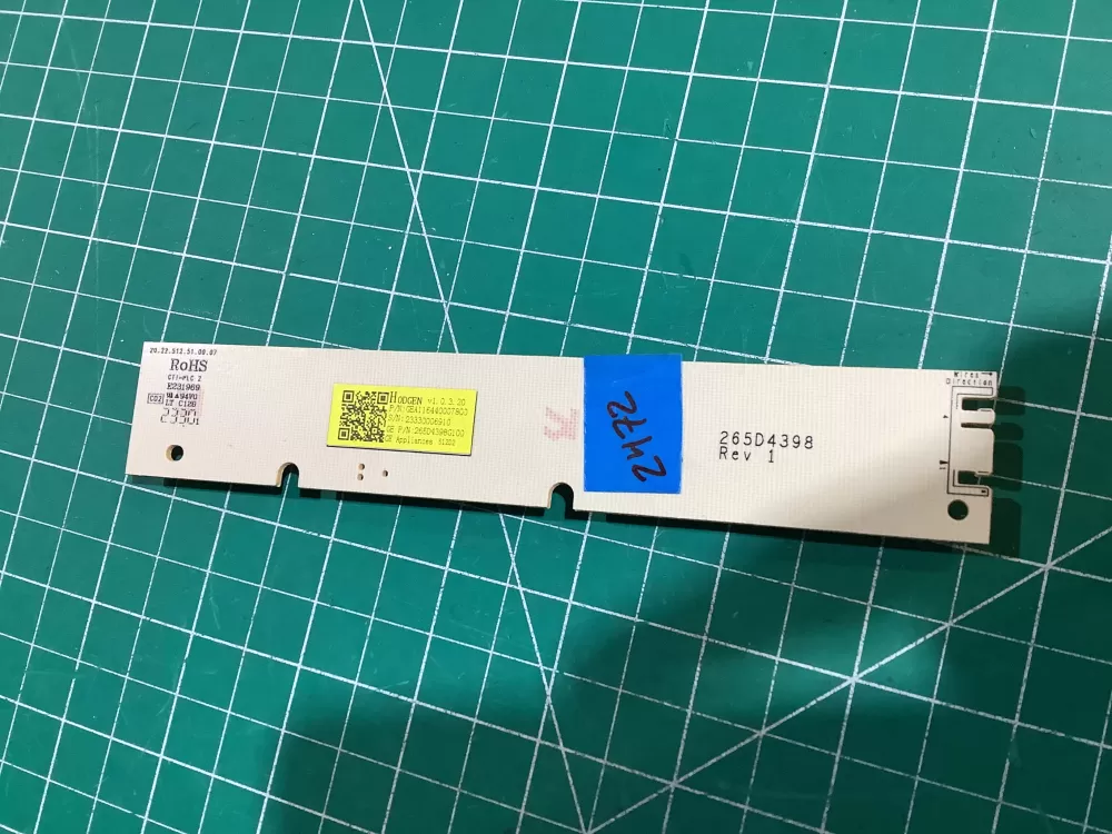 GE Dishwasher Control Board 265D4398G100 AZ147793 | NR2472