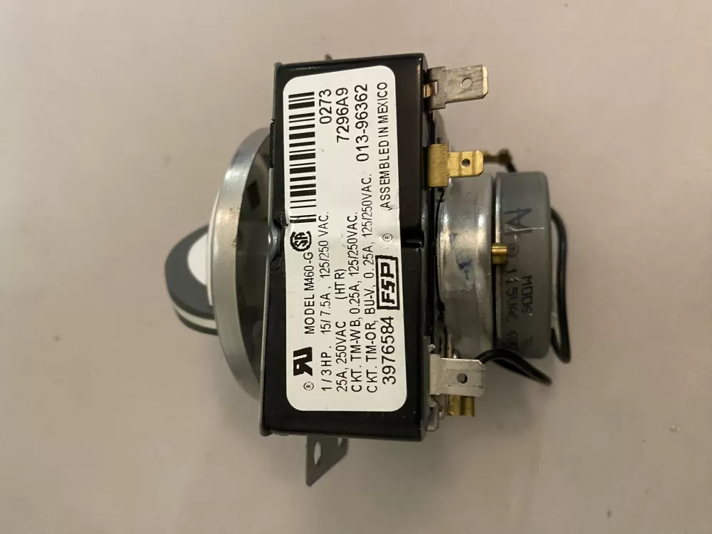 Whirlpool Kenmore Maytag Estate Amana Inglis WP3976584 AP6009033 3976584 3406714 548383 PS11742175 013-96362 Dryer Timer