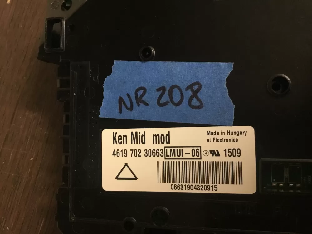 Kenmore 461970230663 4619 702 30663 Washer Control Board AZ16602 | NR208