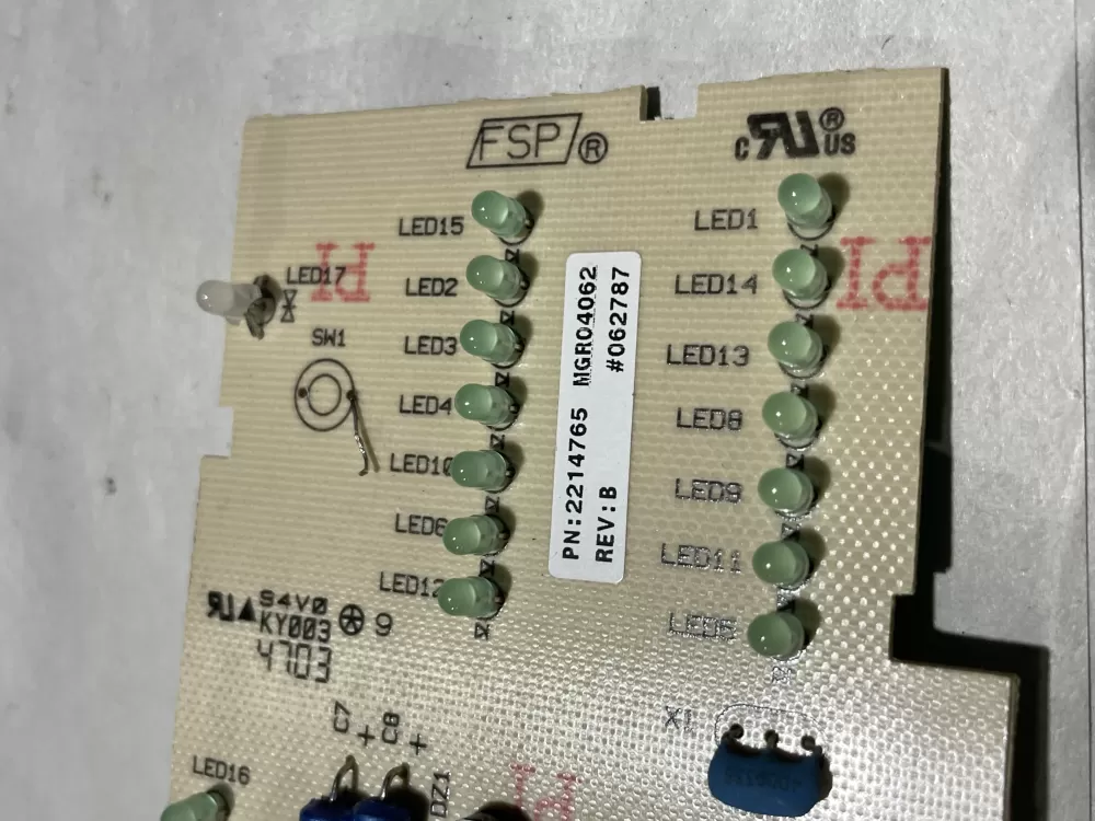 KitchenAid Whirlpool 2214765 Refrigerator Control Board AZ123691 | Wm286