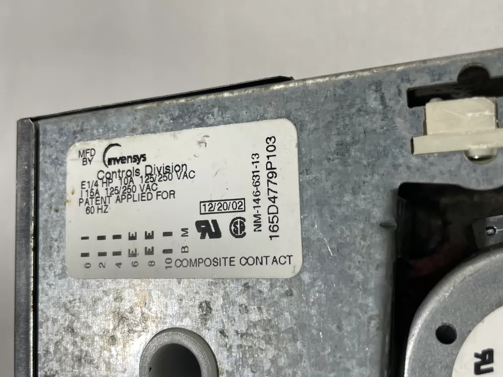 GE 165D4779P103 Dishwasher Timer AZ165391 | Wm2551