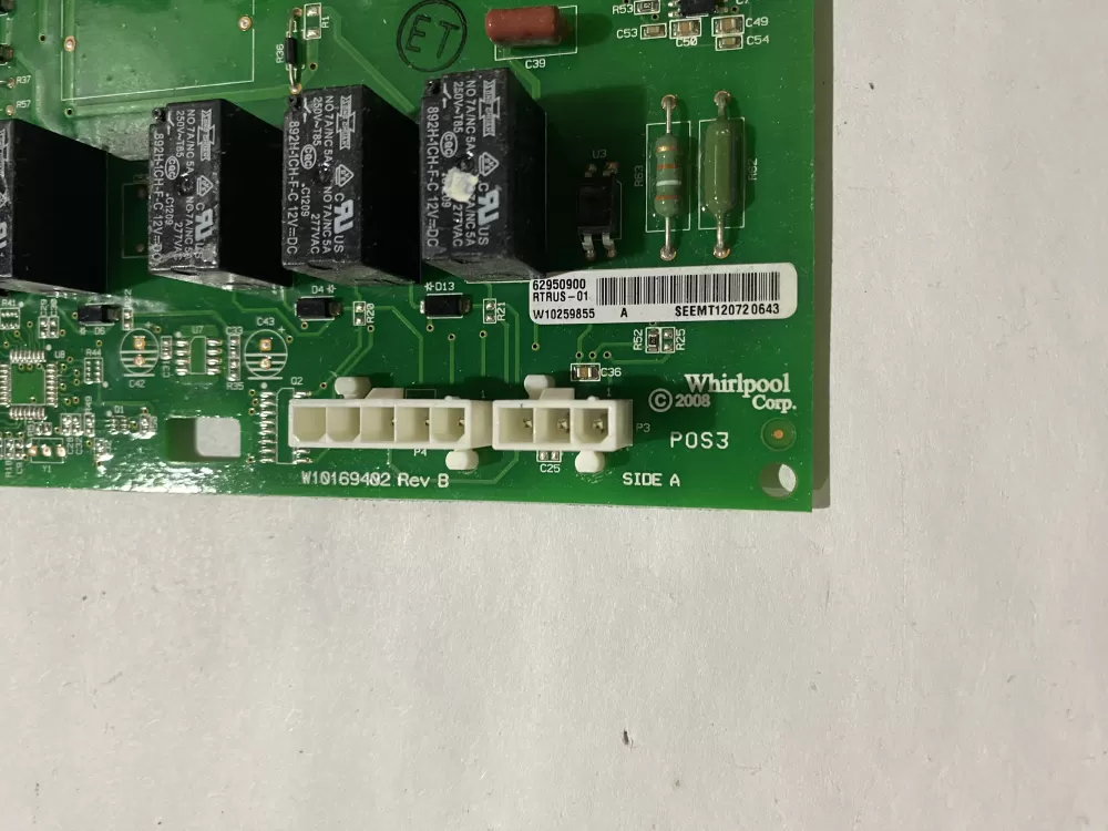 Whirlpool W10259855 W10156840 Refrigerator Control Board AZ195511 | BK2719