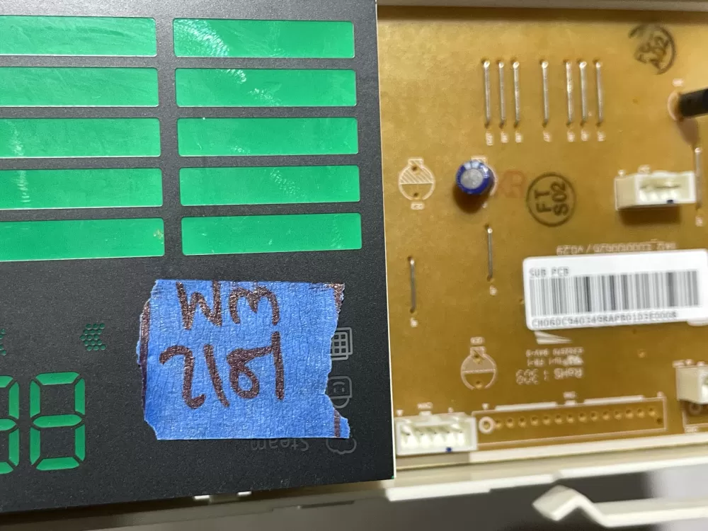 Samsung DC92-01309E DC94-03498A Dryer Control Board AZ118043 | Wm2181