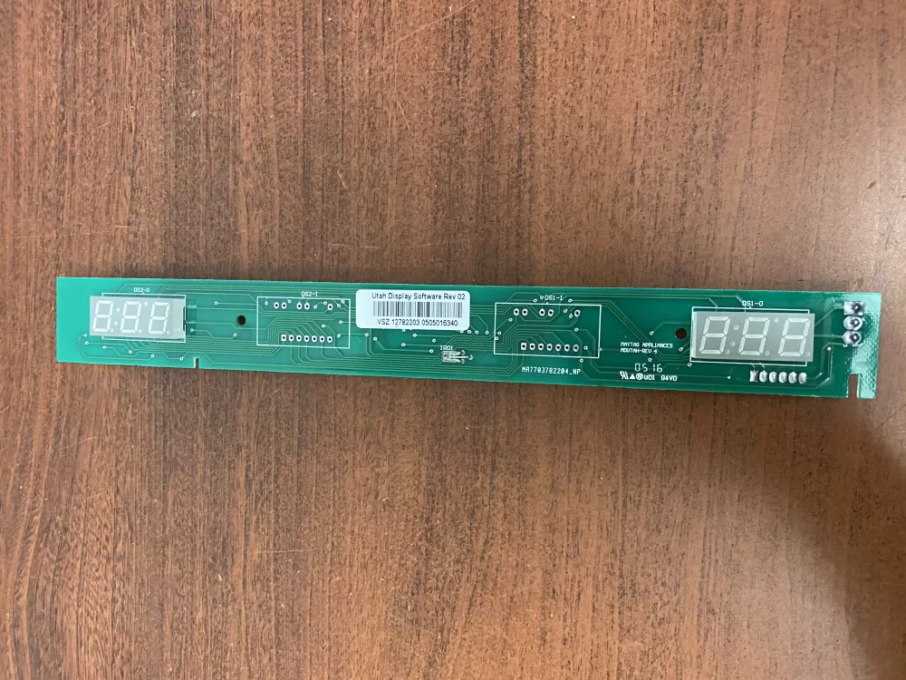 Whirlpool  Maytag  KitchenAid  Jenn-Air  Admiral  Dacor  Kenmore WPW10207861  AP6017093  W10207861  12782203  12782203SP  12782205  12782205SP  1468995  67005397  67005400  8208269  047010927  PS11750388 Refrigerator Control Board