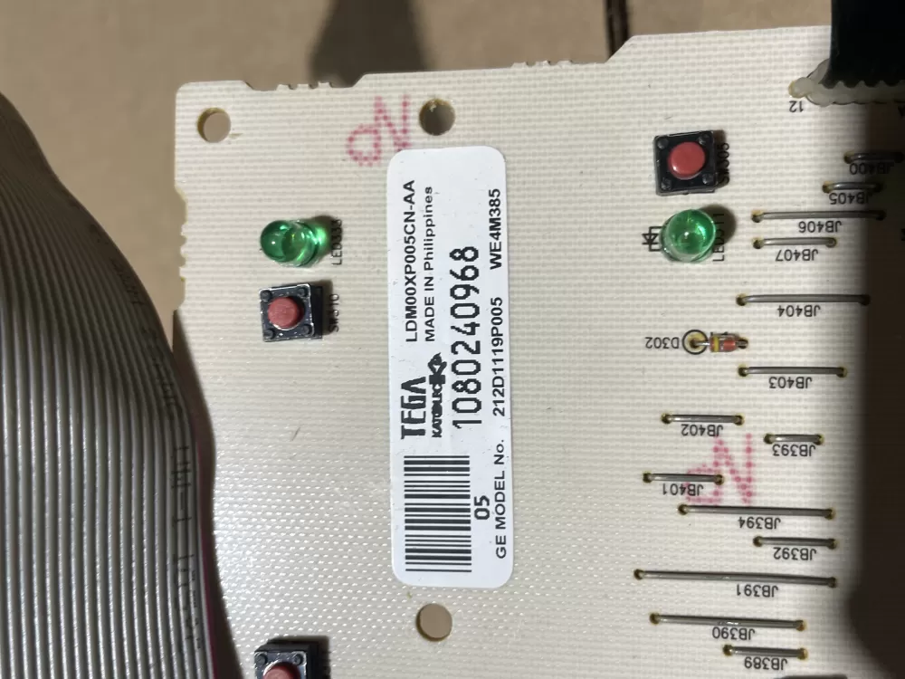 GE 212D1119P005 WE4M385 Dryer Control Board AZ77924 | Wm1169