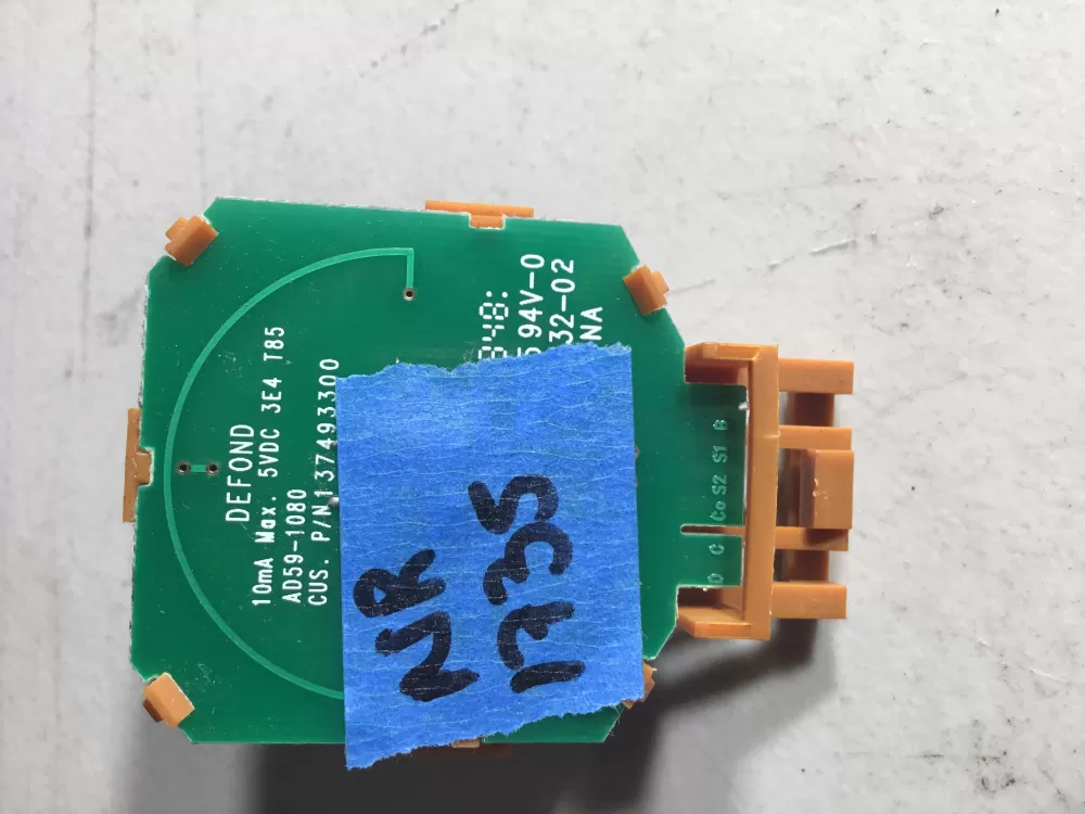 Kenmore Frigidaire Electrolux 137493300 Washer Control Switch AZ42545 | NR1735