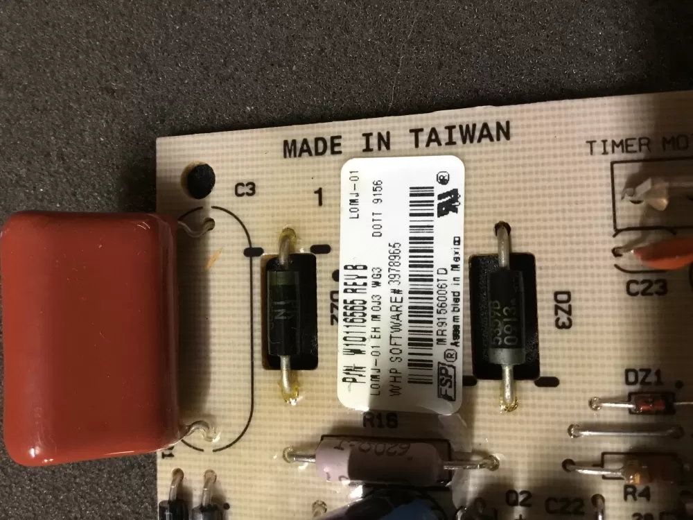 Whirlpool Kenmore W10116565 8546229 Dryer Control Board AZ99844 | NR90