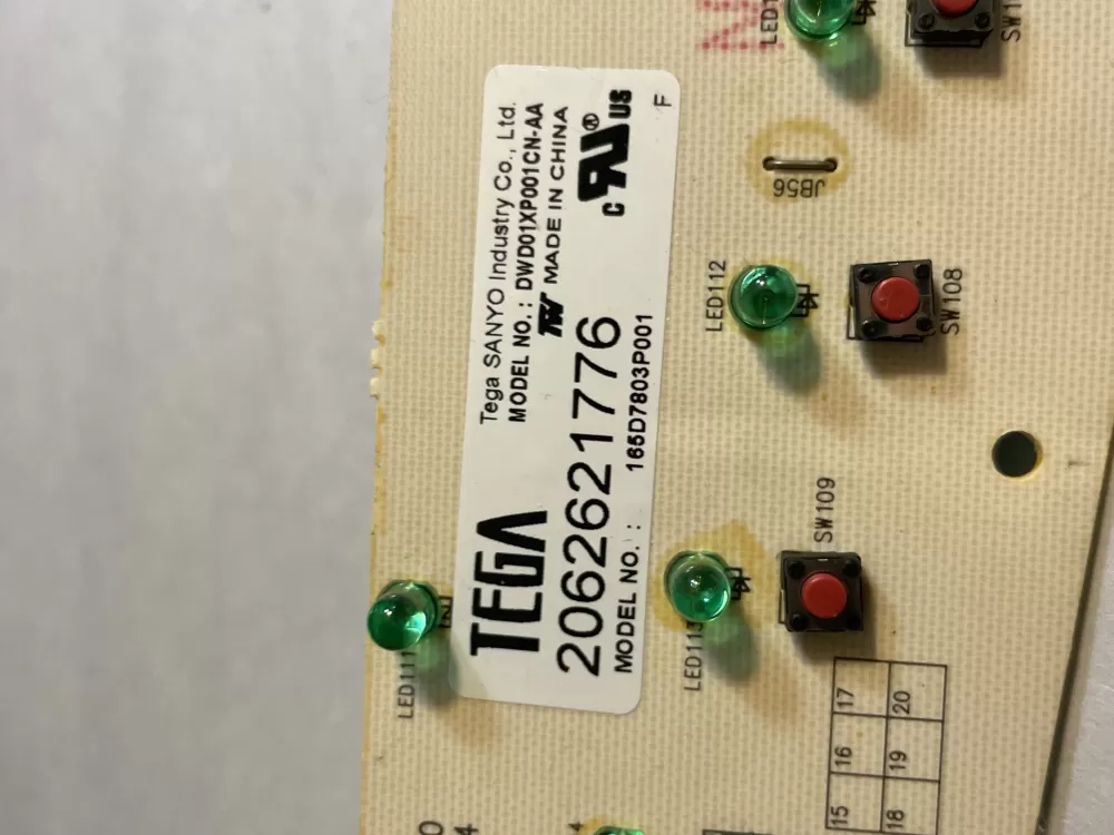 GE 165D7803P001 WD21X10378 Dishwasher Control Board AZ194435 | Wm603