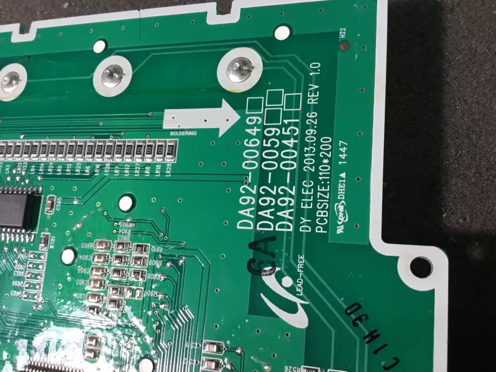 Samsung DA92 00649A Refrigerator Control Board Dispenser AZ98201 | NR36