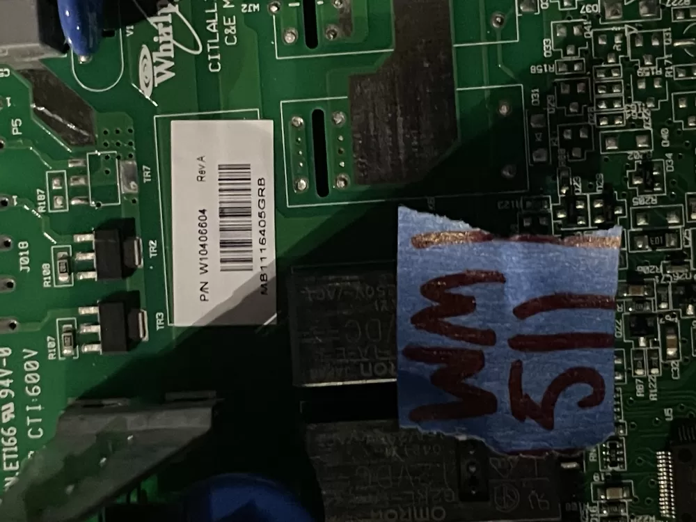 Whirlpool W10406604 Washer Control Board AZ38278 | Wm512
