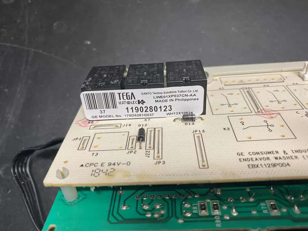 GE 175D5261G037 EBX1129P004 Ebx1129p004 Washer Control Board AZ12705 | BK782