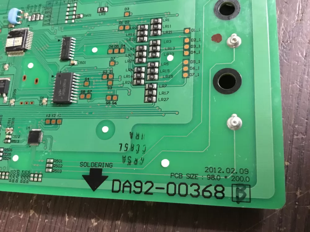 Samsung DA92 00368A Refrigerator Dispenser Board AZ14246 | NR548