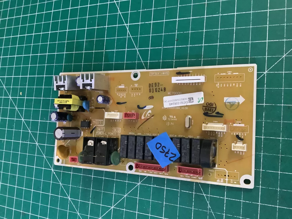 Samsung DE92-03624B DE41-00447A Microwave Main Control Board AZ187586 | NR2750