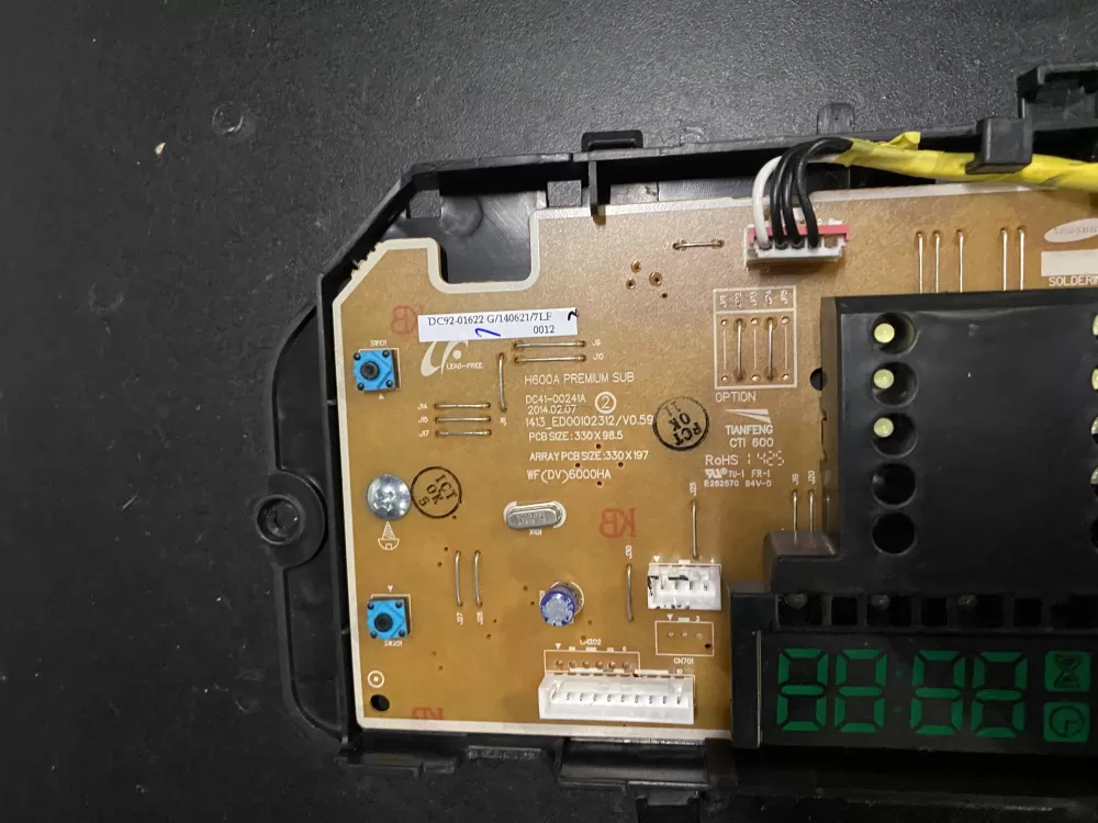 Samsung DC92-01622G DC94-04345G Washer Control Board AZ26622 | BK120