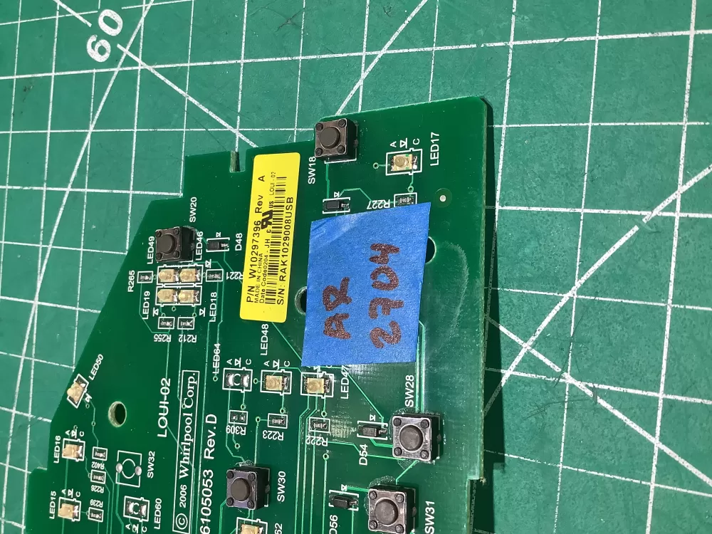 Whirlpool W10297396 WPW10297396 Washer Control Board AZ183487 | AR2704