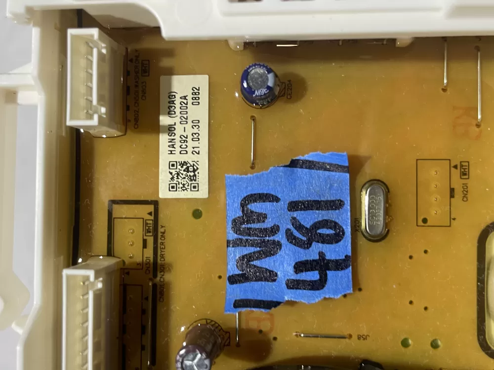 Samsung DC92 02002A Washer Control Board AZ112535 | Wm481