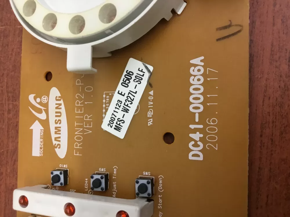 Samsung DC41-00066A Washer Control Board AZ33307 | NRV365