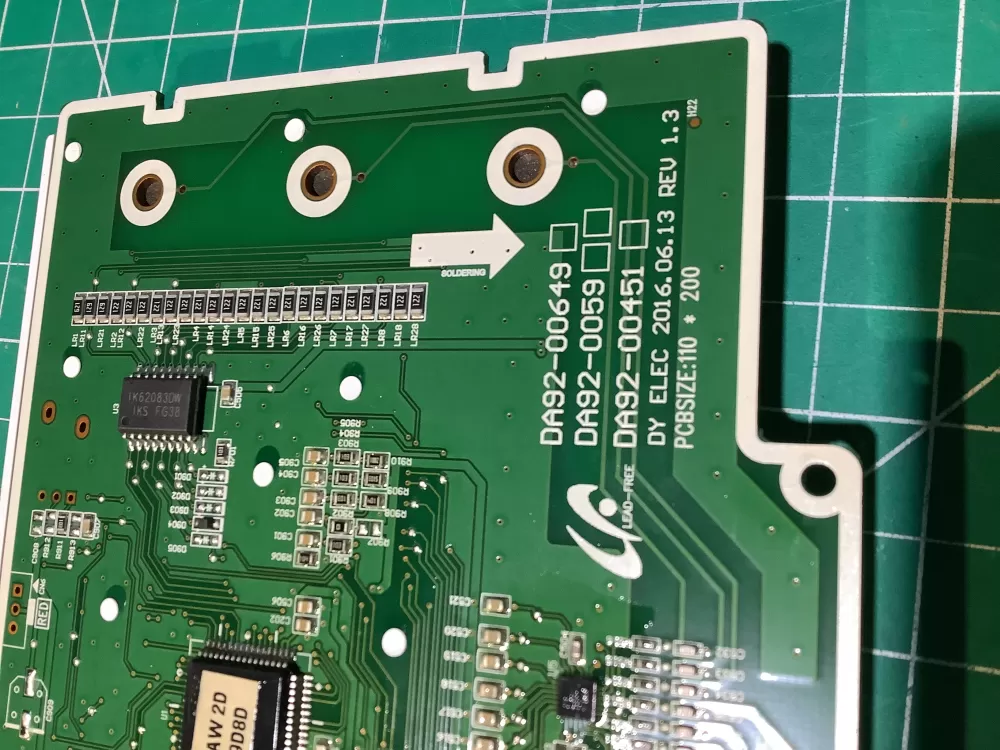 Samsung DA92 00649A Refrigerator Control Board Dispenser AZ136056 | NR2344