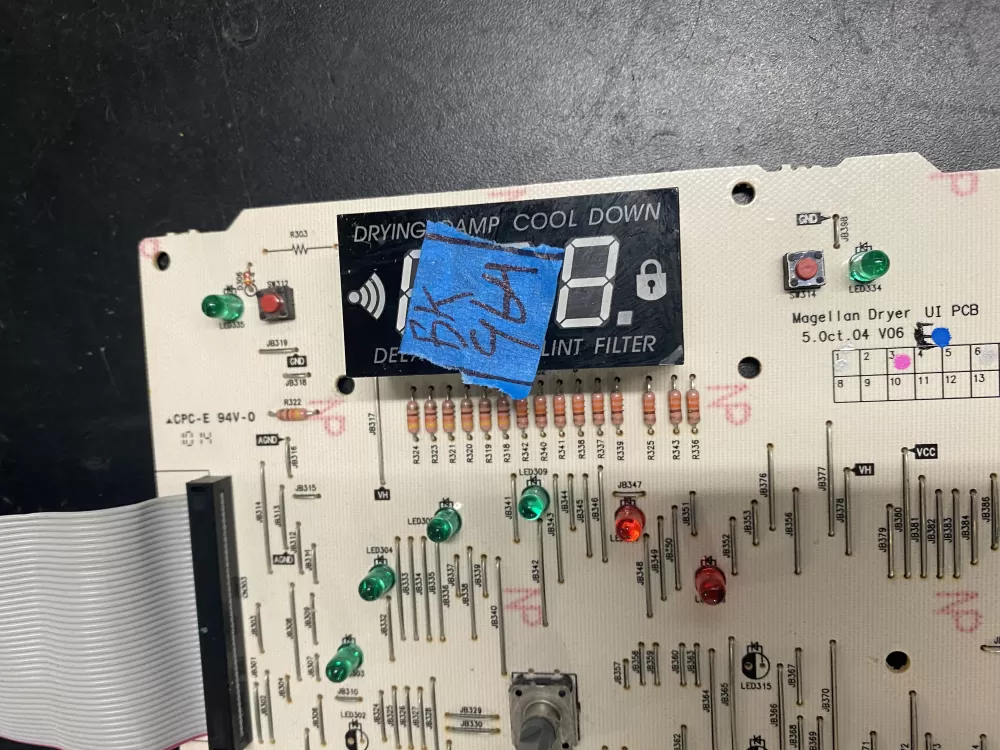 GE WE4M482 234D1037P001 Dryer Interface Control Board AZ20168 | BK964