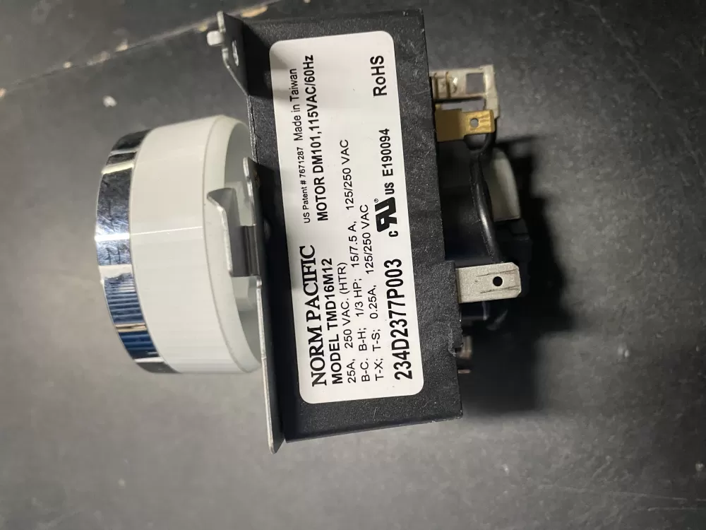 GE TMD16M12 234D2377P003 Dryer Timer