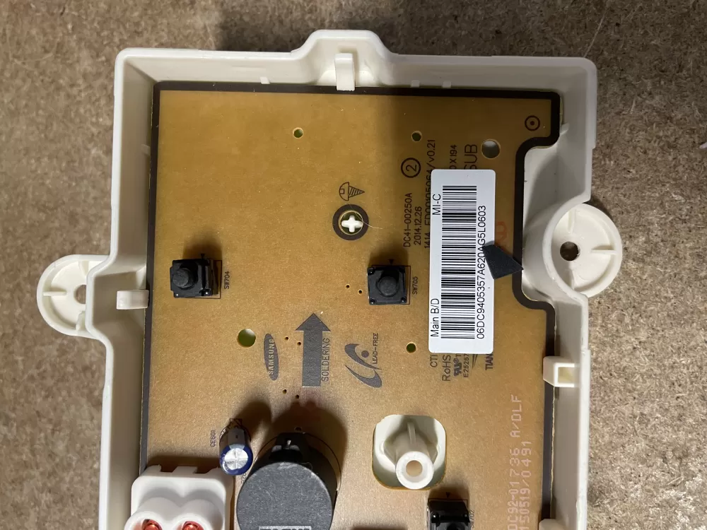 Samsung DC94 05357A Dryer Control Board AZ24262 | KMV163