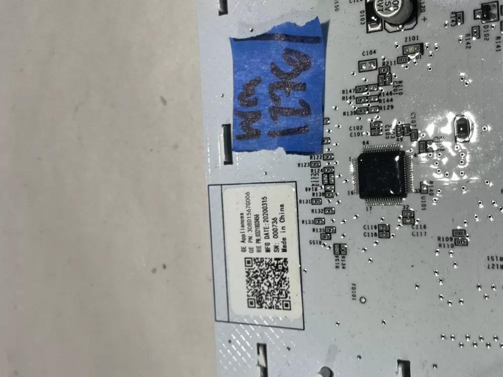 Ge 308D1567G006 Washer UI Control Board AZ129893 | Wm1276
