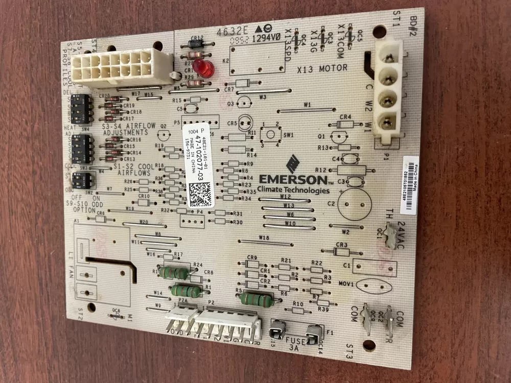 Rheem Emerson 47 102077 03 48e21 101 01  Control Board AZ55643 | KM1969