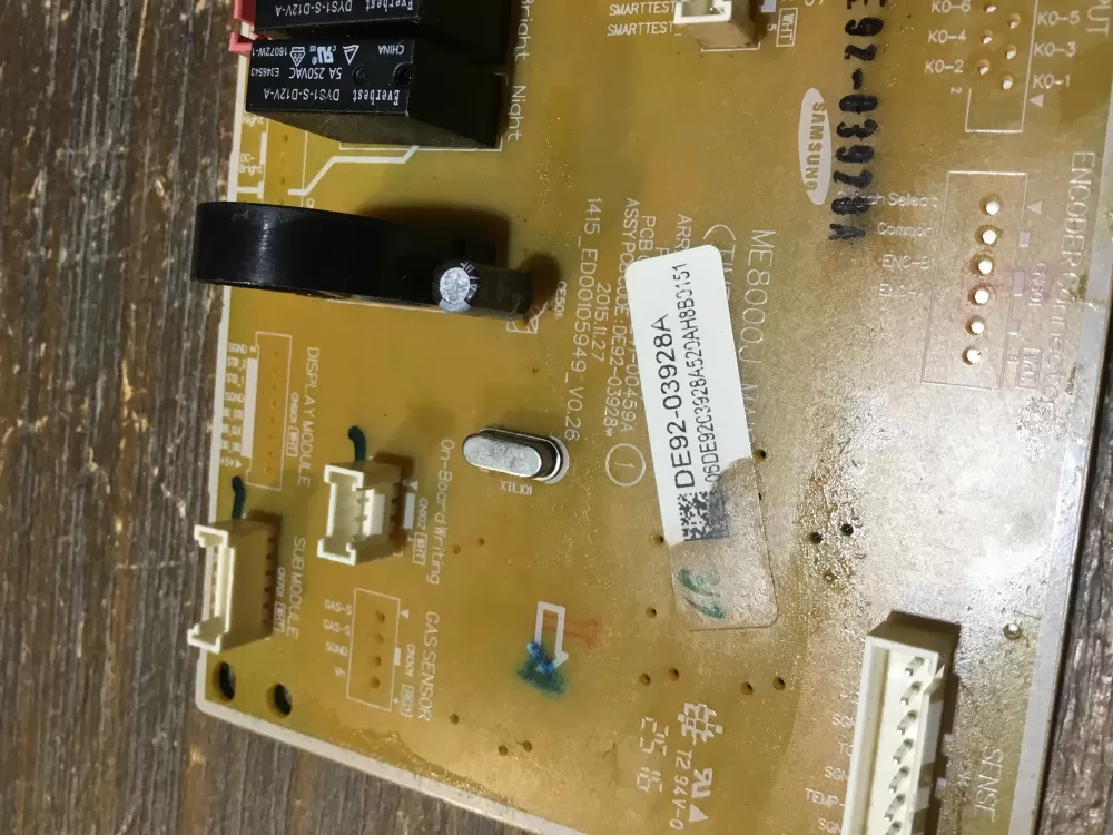 Samsung DE92 03928A Microwave Control Board Panel AZ59323 | NR2009
