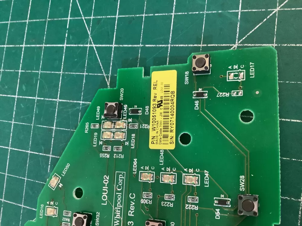 Whirlpool W10051093 Dryer Control Board AZ192335 | NR550