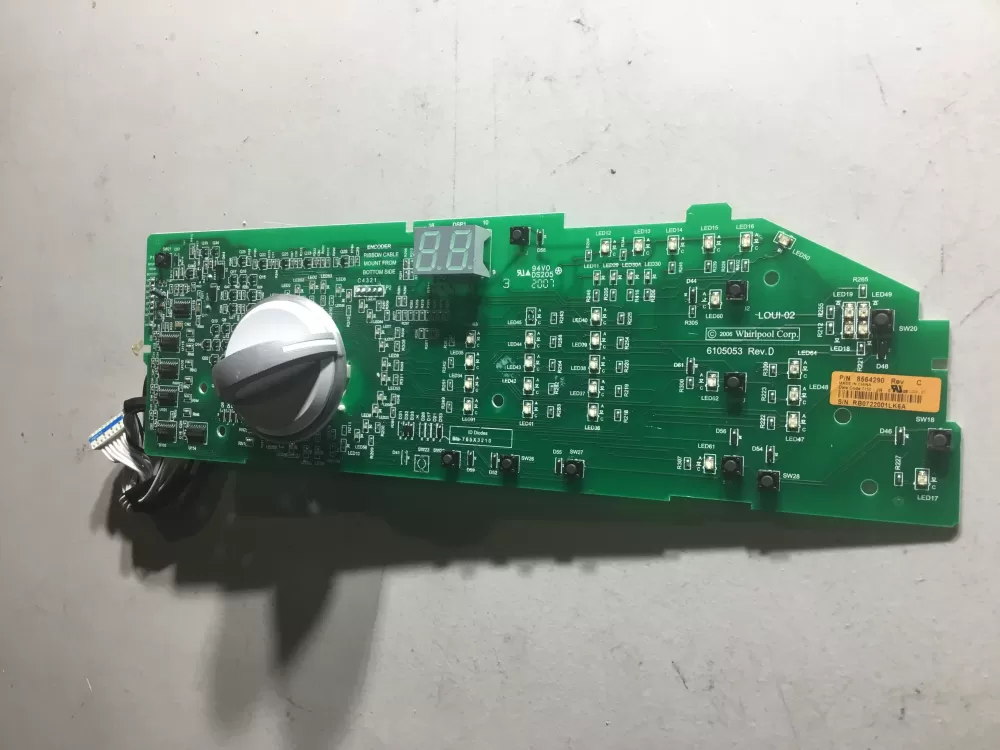 Whirlpool  Maytag  Kenmore 8564290 8565349 Washer Control Board