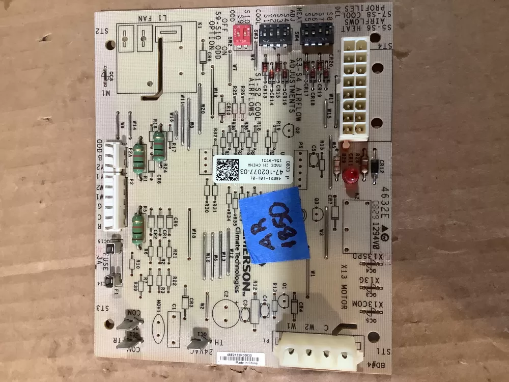 Rheem Emerson 47 102077 03 48e21 101 01  Control Board AZ104755 | AR1850