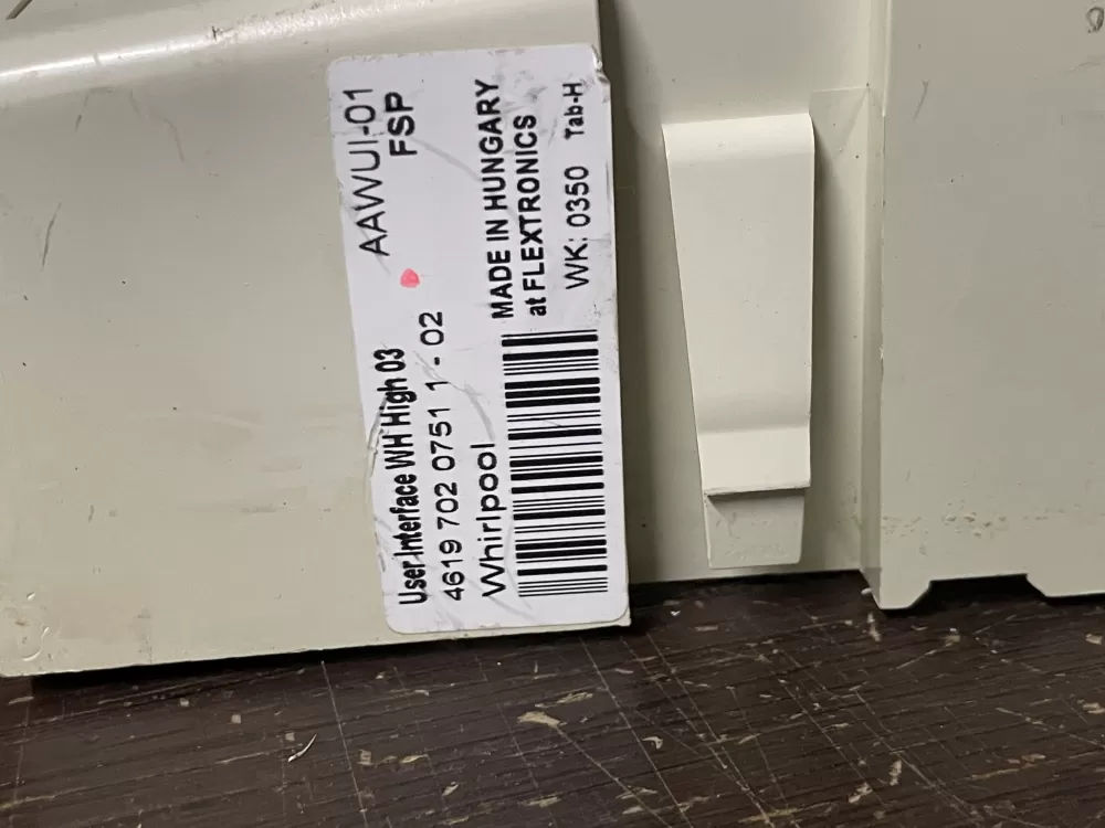 Whirlpool 461970207511 02 Washer Control Board Panel AZ51673 | Wmv531