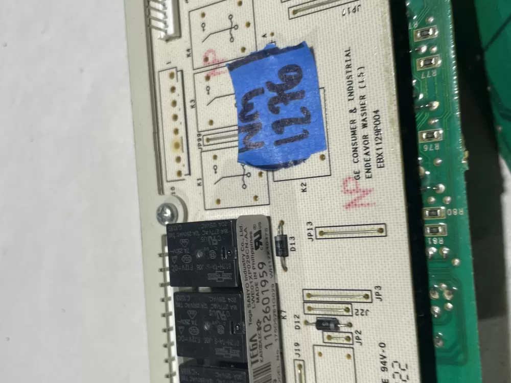 GE 175D5261G029 EBX1129P004 WH12X10475 Washer Control Board AZ129892 | Wm1276