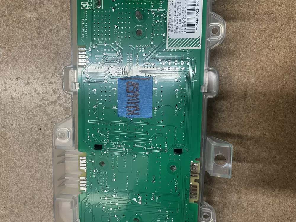 Electrolux A17444103C A17444104B Dryer Control Board Assembly AZ22158 | KM1658