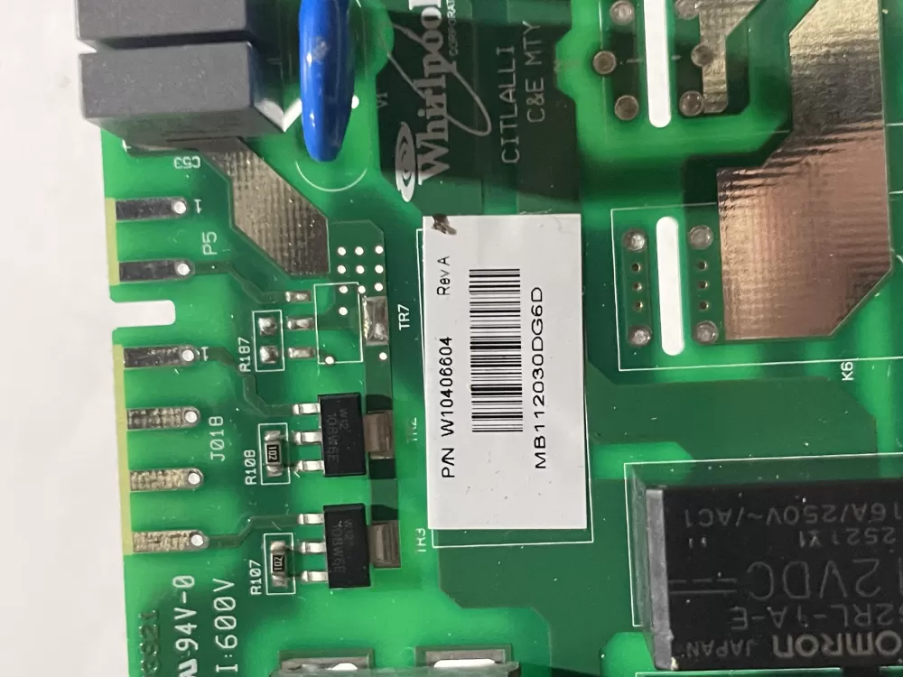 Whirlpool W10406604 Washer Control Board AZ191466 | Wm1441