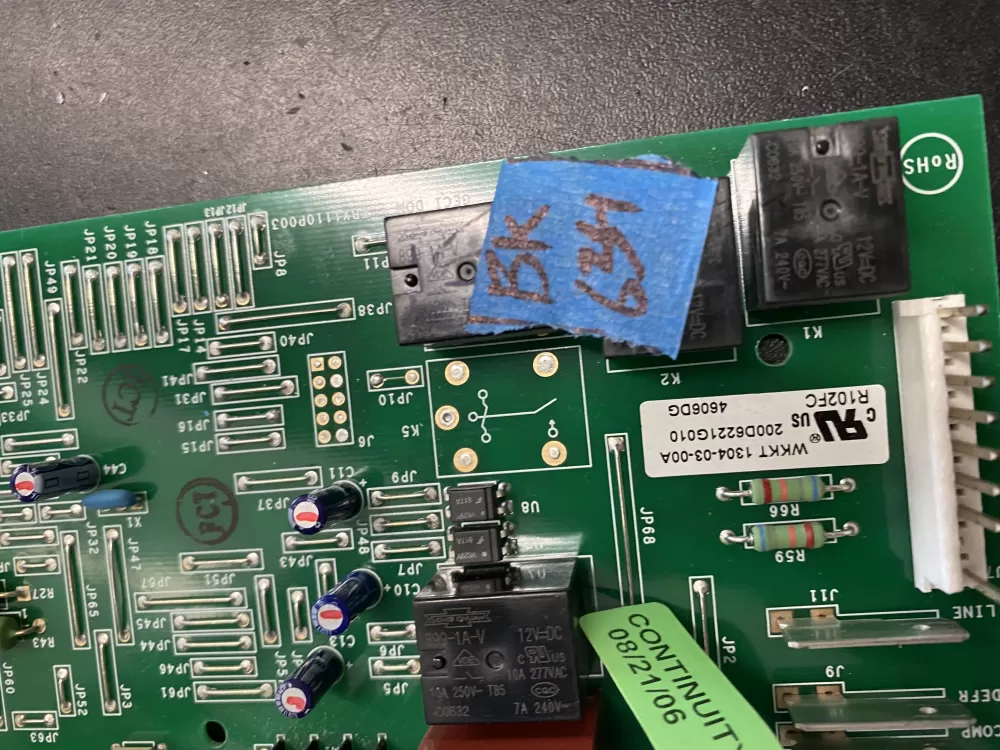 GE 200D6221G010 WR55X10552 Refrigerator Control Board AZ21158 | BK634