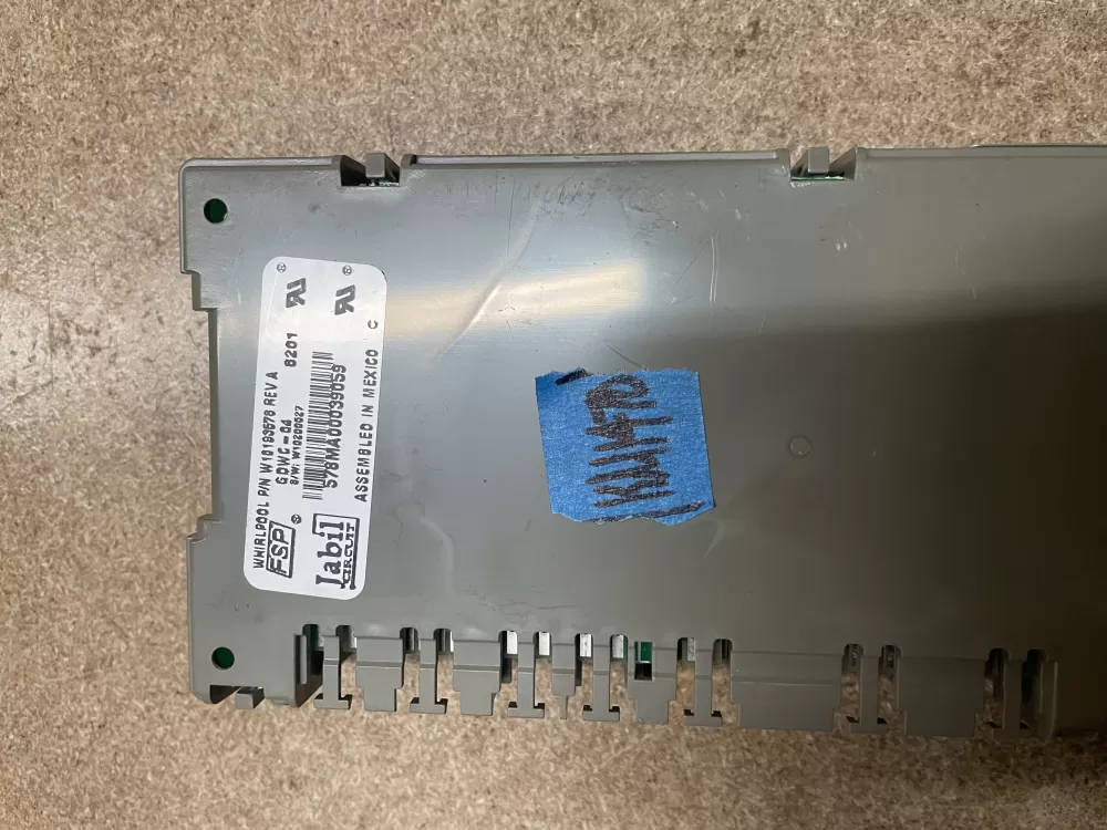 Whirlpool KitchenAid W10056352 Dishwasher Control Board AZ3580 | KM1470