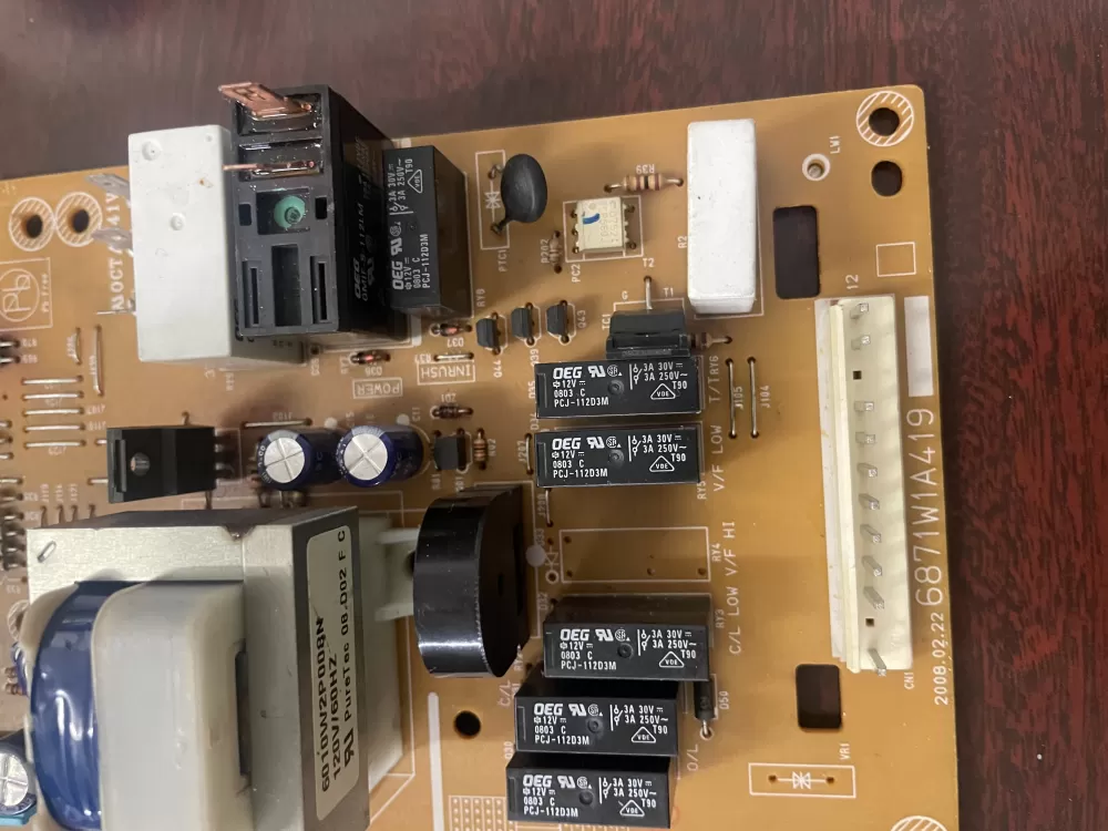LG 6871w1a419n 6871w1a419 6870w1a419a Microwave Control Board AZ41055 | KM1715