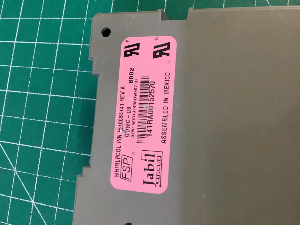 Kenmore KitchenAid W10084141 Dishwasher Control Board AZ212756 | NR456